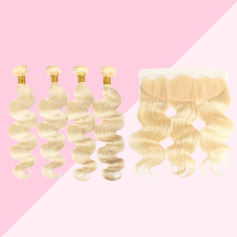 BUNDLES Straight/Curly (Blonde & Black)