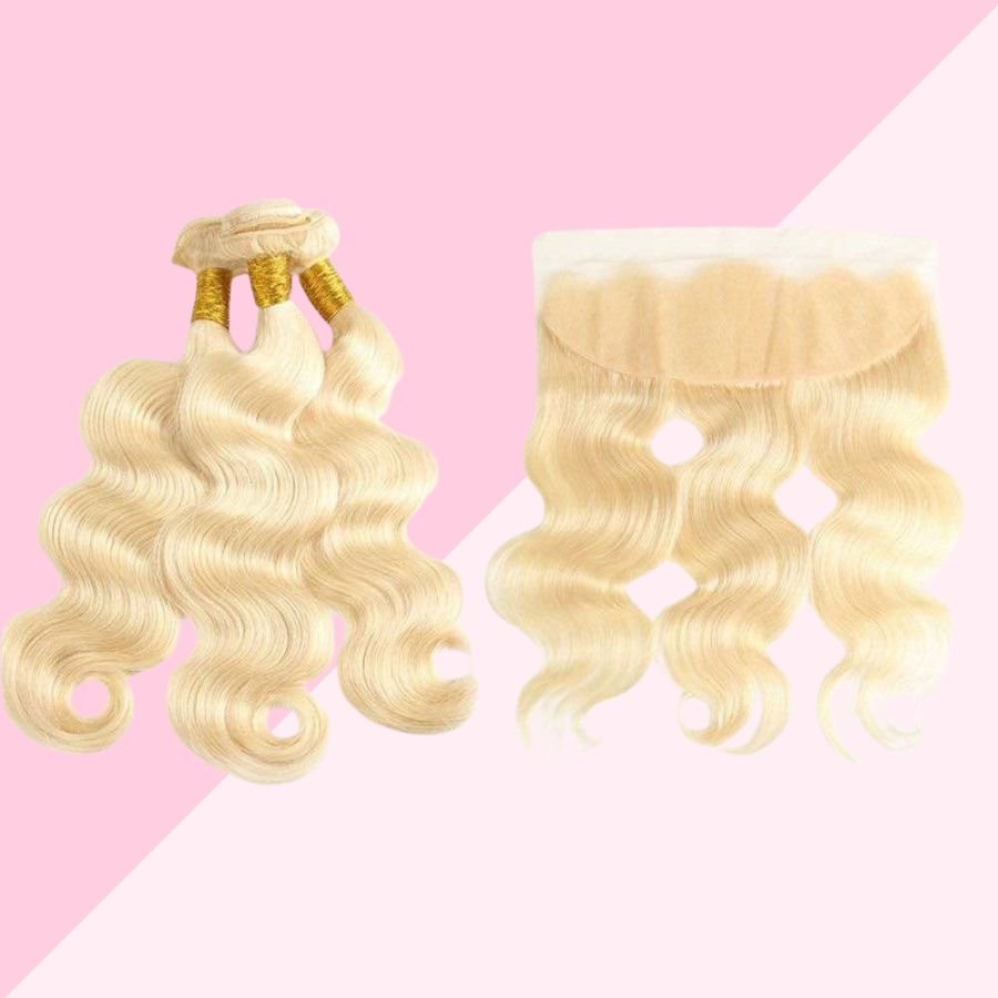 BUNDLES Straight/Curly (Blonde & Black)