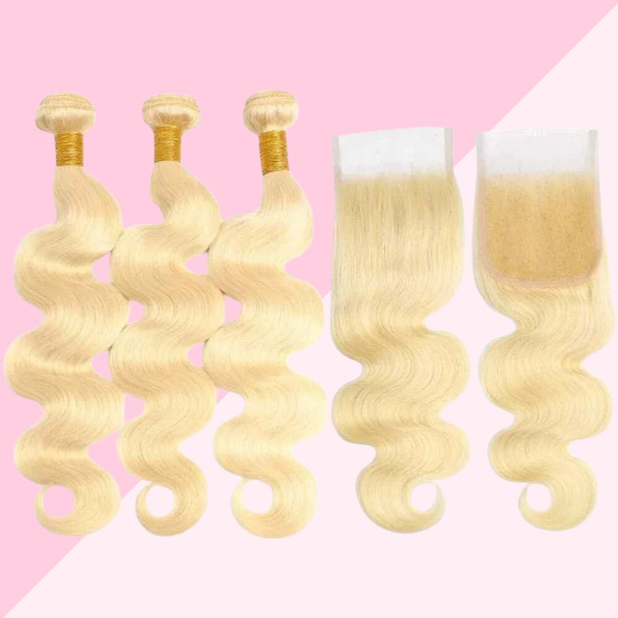 BUNDLES Straight/Curly (Blonde & Black)
